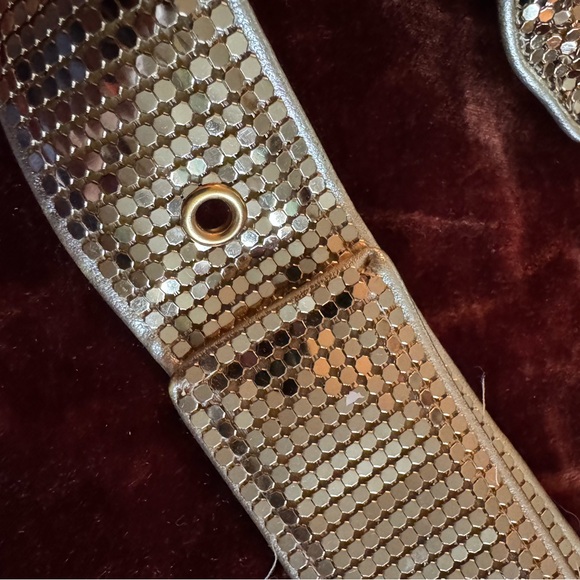 Ultimate Disco Queen Gold “mesh” and rhinestone Bow Belt!Art Deco Glam ! - Picture 6 of 9